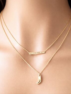 Elegant Gold-Tone Layered Initial Necklace, Stylish Personalized Women's Jewelry